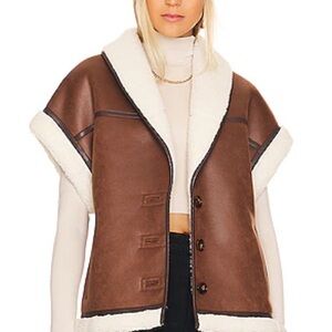 L'Academie Brown and Cream Vest